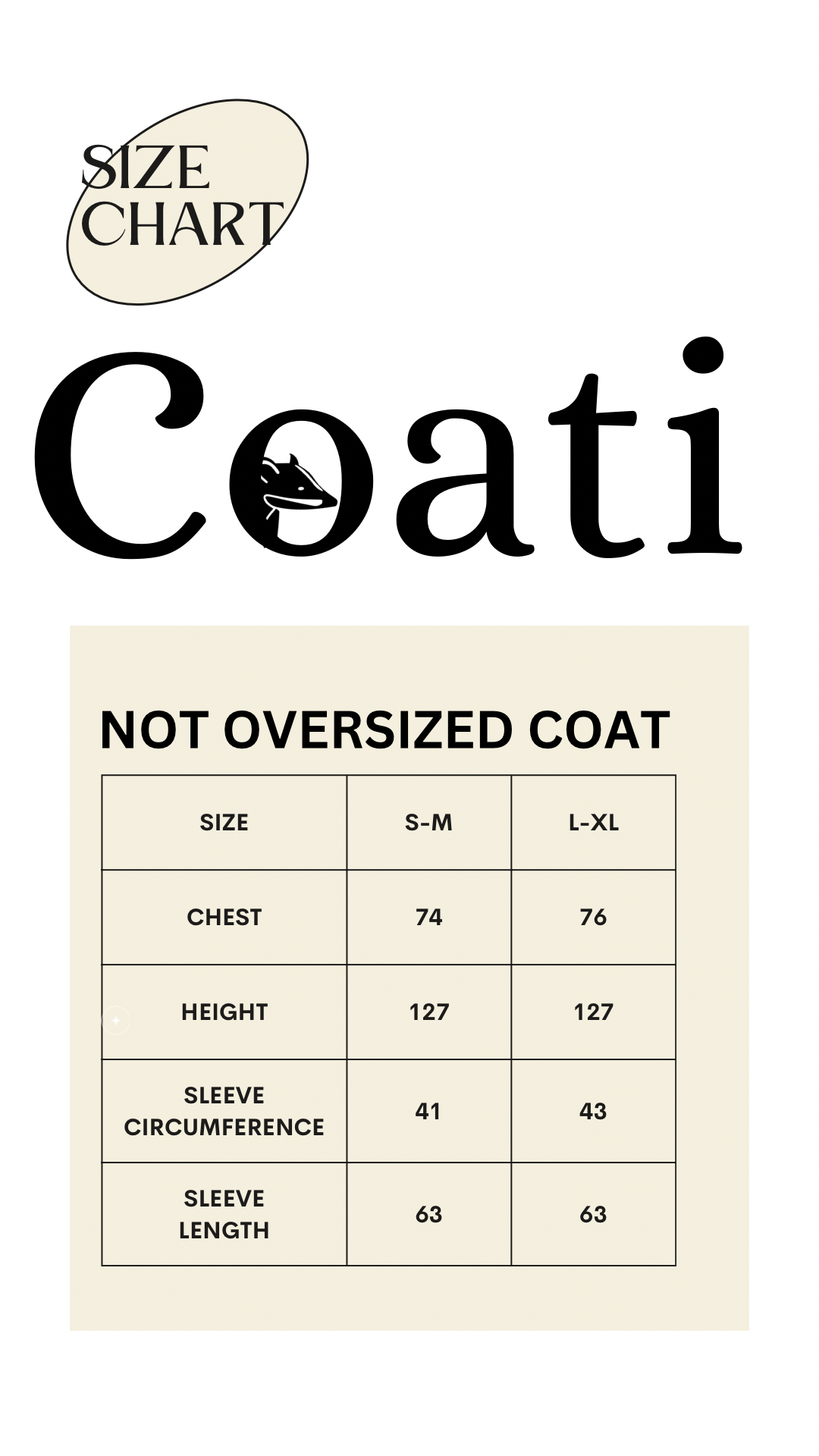 NOT OVERSIZED COAT